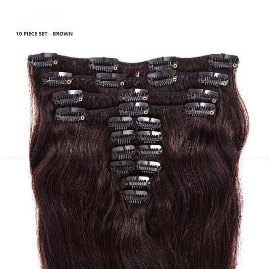 10 Piece Clip Set - Straight & Wavy